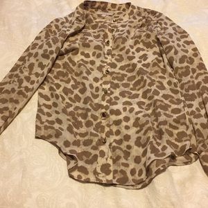 Banana Republic - Leopard Blouse